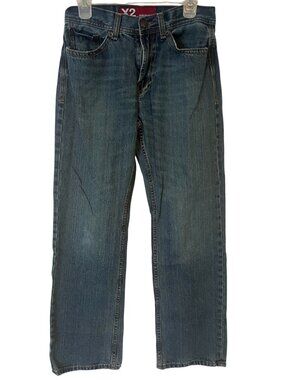 Mens Blue Jeans 30 x 34 Straight Leg Relaxed X2 Mid Rise Thigh Room